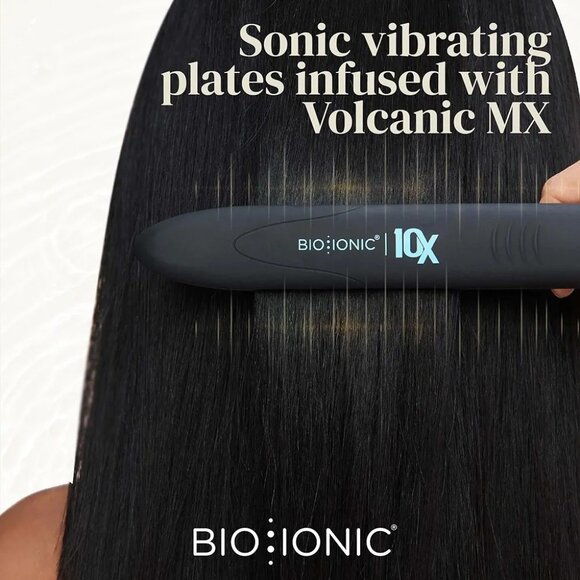Bio Ionic 10X Styling Iron 1" Hair Straightener Moisturizing Heat Technology New - Picture 5 of 15